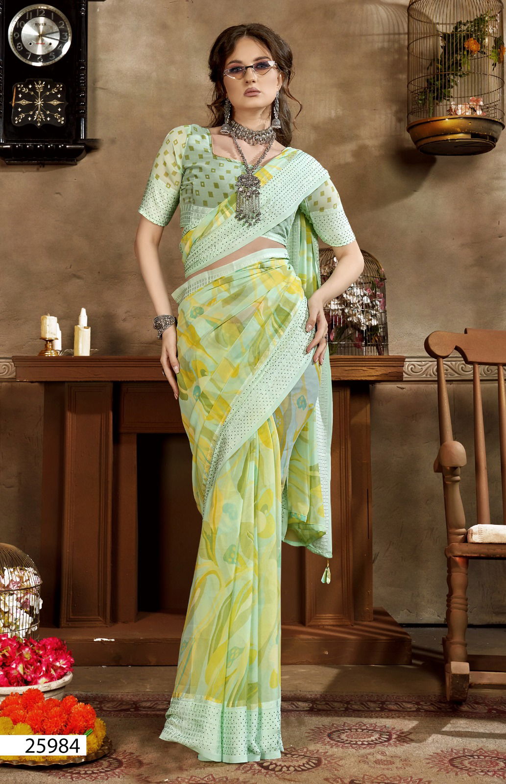 Patang Vol 8 By Vallabhi Printed Georgette Sarees Wholesale Price In Surat
